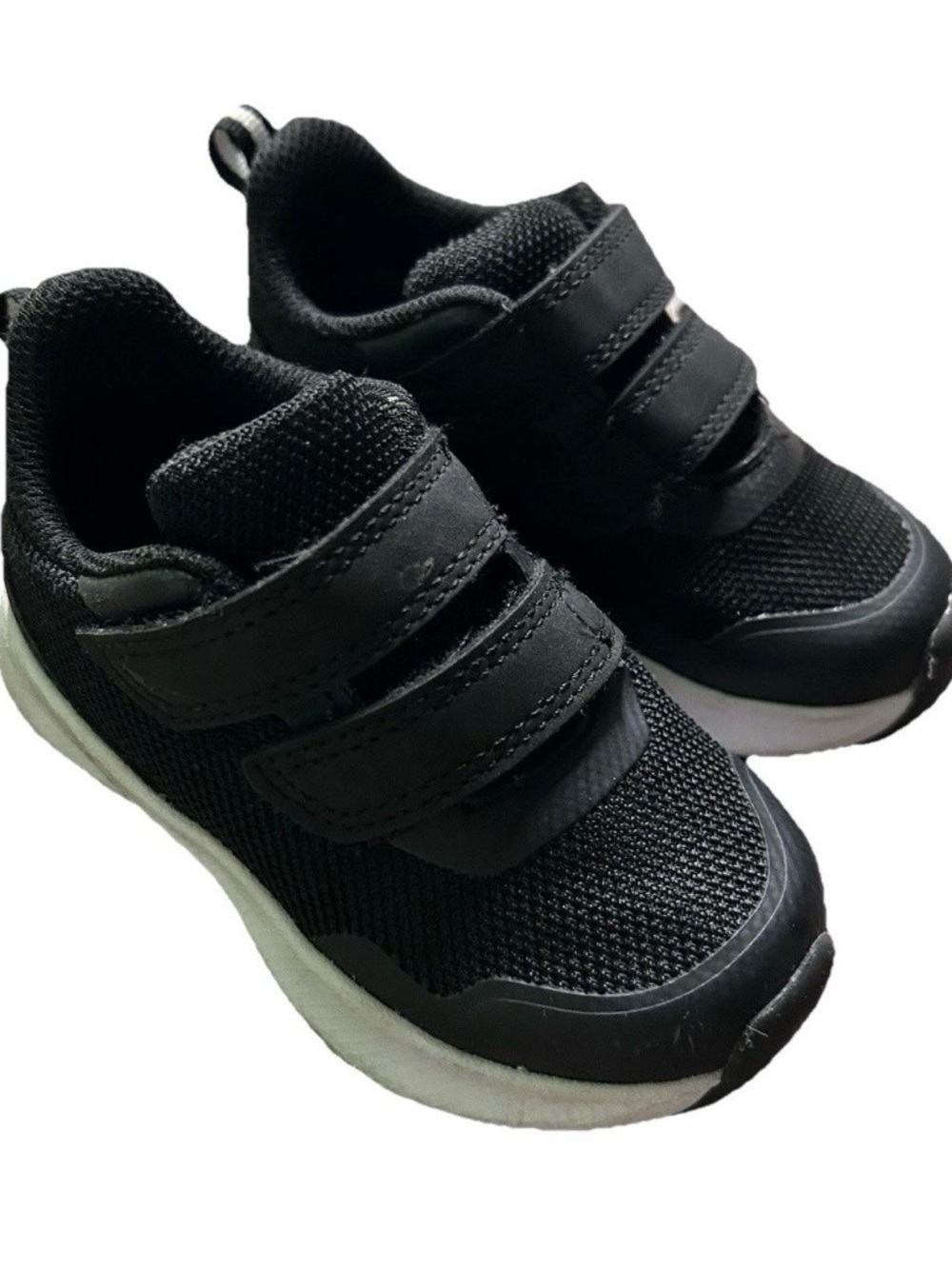 Toddler Athletic Works Black Easy On Easy Off Sneakers Size 5